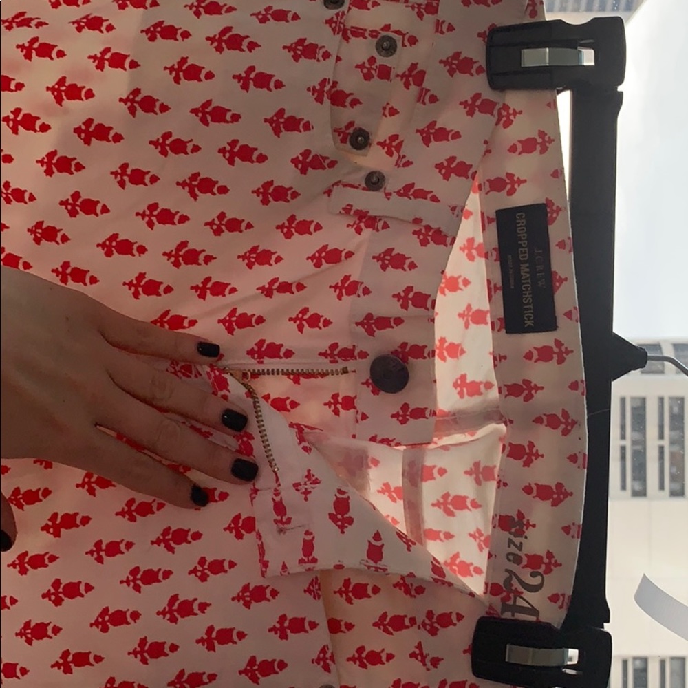 J-Crew cropped matchstick pant. Never worn